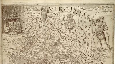 John Smith: Map of Virginia