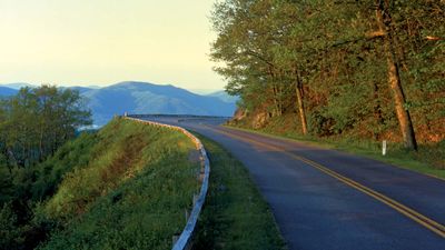 Pinnacle Lake Overlook on the Blue Ridge Parkway, near Asheville, western North Carolina, U.S.