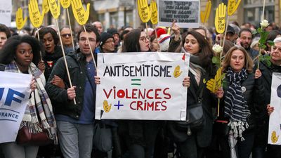 Antisemitism demonstration in Paris