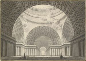 Étienne-Louis Boullée: church drawing