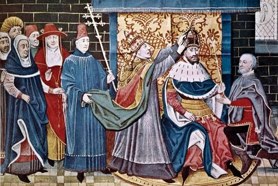 Charlemagne: coronation by Leo III