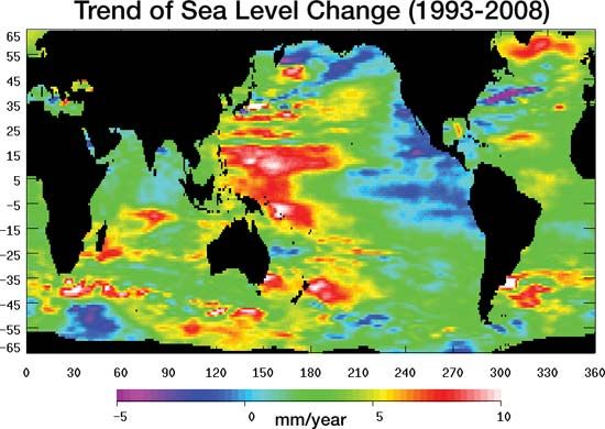 Global sea level change