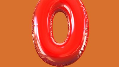 number zero, 0 balloon