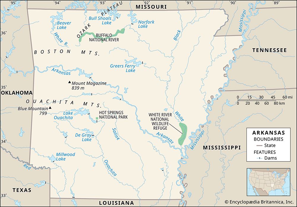 Arkansas features