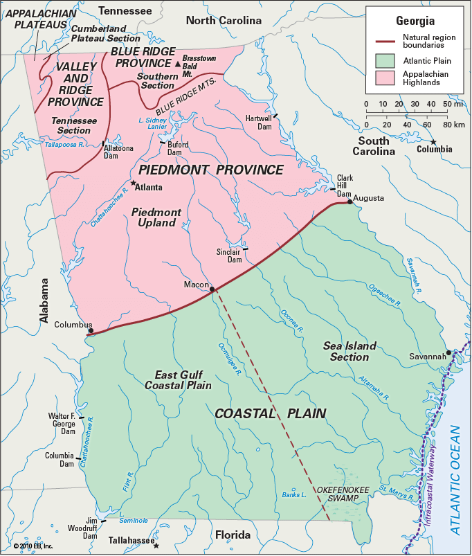 Georgia natural regions