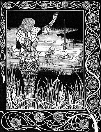Aubrey Beardsley: illustration for Le Morte Darthur