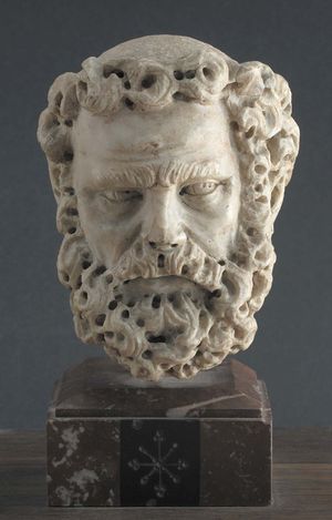 Pisano, Giovanni: Head of a Bearded Man