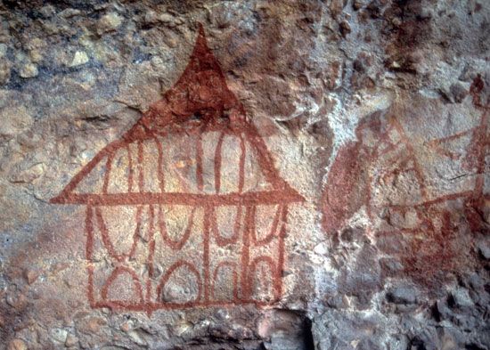 Aboriginal rock painting